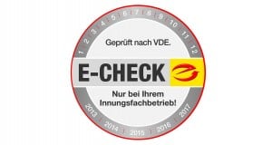 e check logo